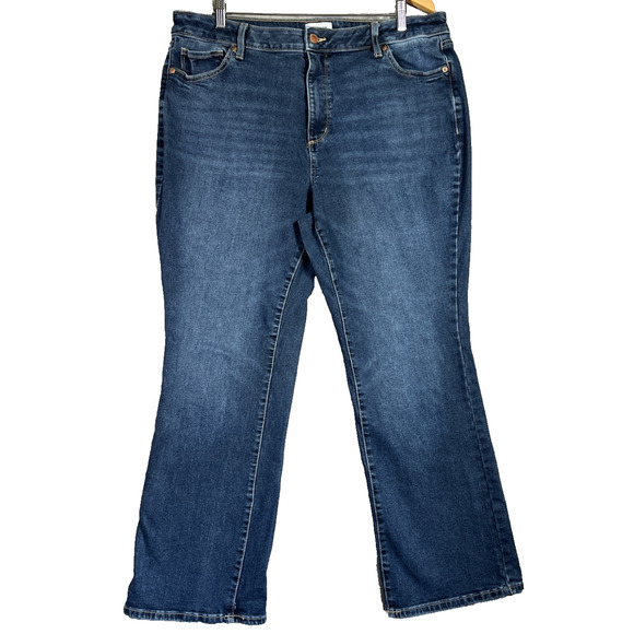 Sonoma Jeans Women's 16W Blue Mid Rise Bootcut Medium Wash Stretch Denim - Picture 1 of 10